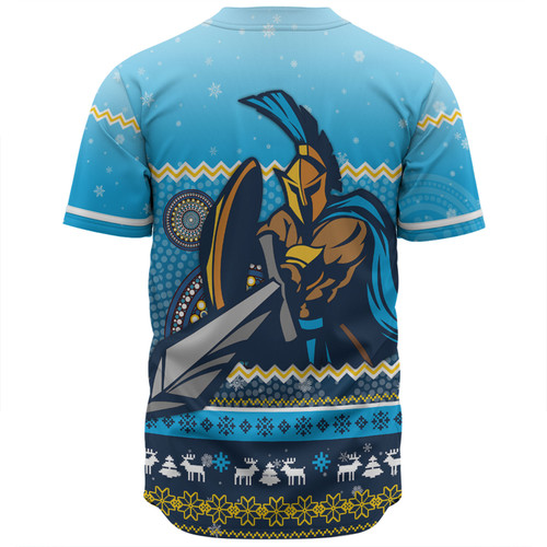 Gold Coast Titans Christmas Custom Baseball Shirt - Ugly Xmas And Aboriginal Patterns For Die Hard Fan Baseball Shirt Gold Coast Titans Christmas Custom Baseball Shirt - Ugly Xmas And Aboriginal Patterns For Die Hard Fan Baseball Shirt