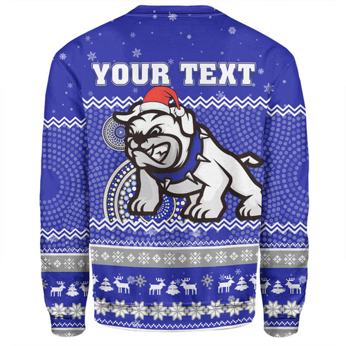 Canterbury-Bankstown Bulldogs Christmas Custom Sweatshirt - Ugly Xmas And Aboriginal Patterns For Die Hard Fan Sweatshirt Canterbury-Bankstown Bulldogs Christmas Custom Sweatshirt - Ugly Xmas And Aboriginal Patterns For Die Hard Fan Sweatshirt