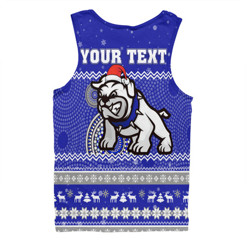 Canterbury-Bankstown Bulldogs Christmas Custom Men Singlet - Ugly Xmas And Aboriginal Patterns For Die Hard Fan Men Singlet Canterbury-Bankstown Bulldogs Christmas Custom Men Singlet - Ugly Xmas And Aboriginal Patterns For Die Hard Fan Men Singlet