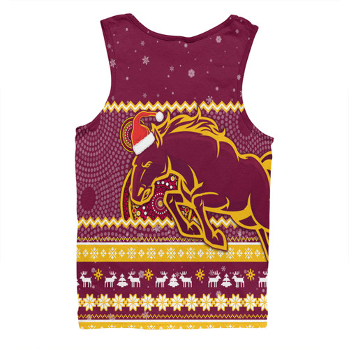 Brisbane Broncos Christmas Custom Men Singlet - Ugly Xmas And Aboriginal Patterns For Die Hard Fan Men Singlet Brisbane Broncos Christmas Custom Men Singlet - Ugly Xmas And Aboriginal Patterns For Die Hard Fan Men Singlet