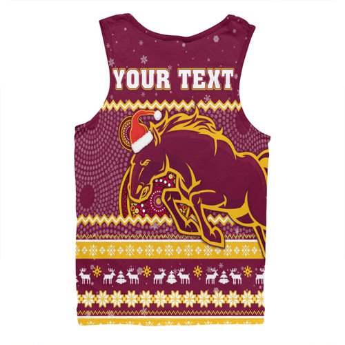 Brisbane Broncos Christmas Custom Men Singlet - Ugly Xmas And Aboriginal Patterns For Die Hard Fan Men Singlet Brisbane Broncos Christmas Custom Men Singlet - Ugly Xmas And Aboriginal Patterns For Die Hard Fan Men Singlet