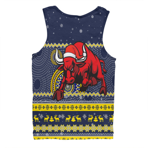 North Queensland Cowboys Christmas Custom Men Singlet - Ugly Xmas And Aboriginal Patterns For Die Hard Fan Men Singlet North Queensland Cowboys Christmas Custom Men Singlet - Ugly Xmas And Aboriginal Patterns For Die Hard Fan Men Singlet