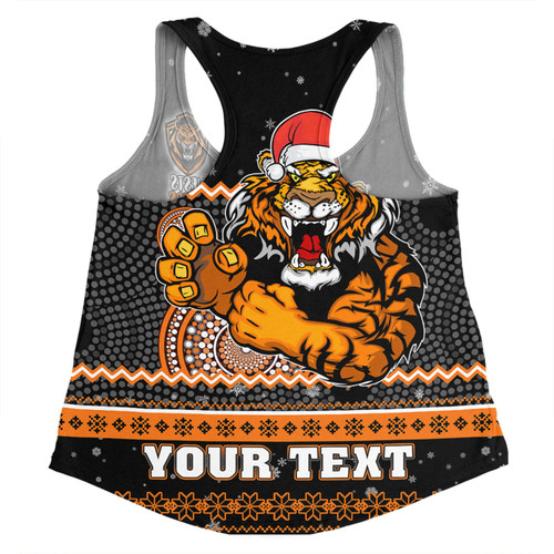 Wests Tigers Christmas Custom Women Racerback Singlet - Ugly Xmas And Aboriginal Patterns For Die Hard Fan Women Racerback Singlet Wests Tigers Christmas Custom Women Racerback Singlet - Ugly Xmas And Aboriginal Patterns For Die Hard Fan Women Racerback Singlet