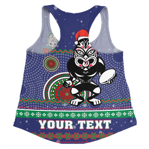 New Zealand Warriors Christmas Custom Women Racerback Singlet - Ugly Xmas And Aboriginal Patterns For Die Hard Fan Women Racerback Singlet New Zealand Warriors Christmas Custom Women Racerback Singlet - Ugly Xmas And Aboriginal Patterns For Die Hard Fan Women Racerback Singlet