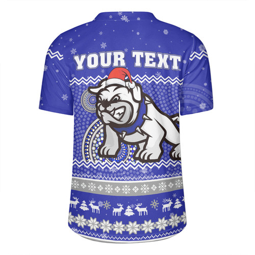 Canterbury-Bankstown Bulldogs Christmas Custom Rugby Jersey - Ugly Xmas And Aboriginal Patterns For Die Hard Fan Rugby Jersey Canterbury-Bankstown Bulldogs Christmas Custom Rugby Jersey - Ugly Xmas And Aboriginal Patterns For Die Hard Fan Rugby Jersey