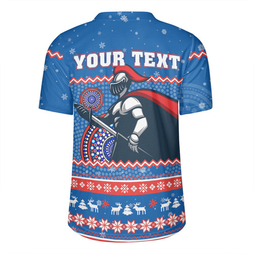 Newcastle Knights Christmas Custom Rugby Jersey - Ugly Xmas And Aboriginal Patterns For Die Hard Fan Rugby Jersey Newcastle Knights Christmas Custom Rugby Jersey - Ugly Xmas And Aboriginal Patterns For Die Hard Fan Rugby Jersey