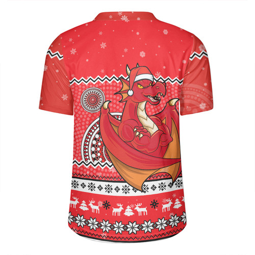 St. George Illawarra Dragons Christmas Custom Rugby Jersey - Ugly Xmas And Aboriginal Patterns For Die Hard Fan Rugby Jersey St. George Illawarra Dragons Christmas Custom Rugby Jersey - Ugly Xmas And Aboriginal Patterns For Die Hard Fan Rugby Jersey