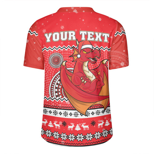 St. George Illawarra Dragons Christmas Custom Rugby Jersey - Ugly Xmas And Aboriginal Patterns For Die Hard Fan Rugby Jersey St. George Illawarra Dragons Christmas Custom Rugby Jersey - Ugly Xmas And Aboriginal Patterns For Die Hard Fan Rugby Jersey