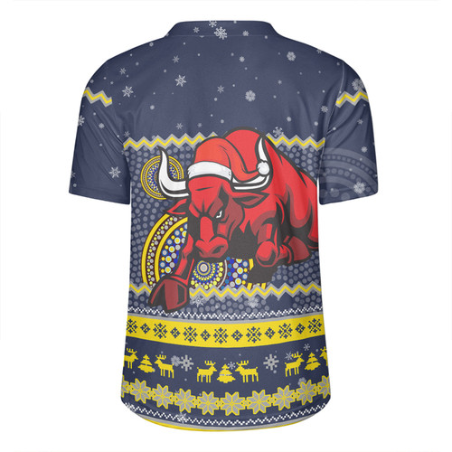 North Queensland Cowboys Christmas Custom Rugby Jersey - Ugly Xmas And Aboriginal Patterns For Die Hard Fan Rugby Jersey North Queensland Cowboys Christmas Custom Rugby Jersey - Ugly Xmas And Aboriginal Patterns For Die Hard Fan Rugby Jersey