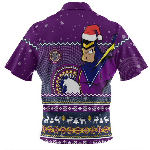 Melbourne Storm Christmas Custom Zip Polo Shirt - Ugly Xmas And Aboriginal Patterns For Die Hard Fan Zip Polo Shirt Melbourne Storm Christmas Custom Zip Polo Shirt - Ugly Xmas And Aboriginal Patterns For Die Hard Fan Zip Polo Shirt