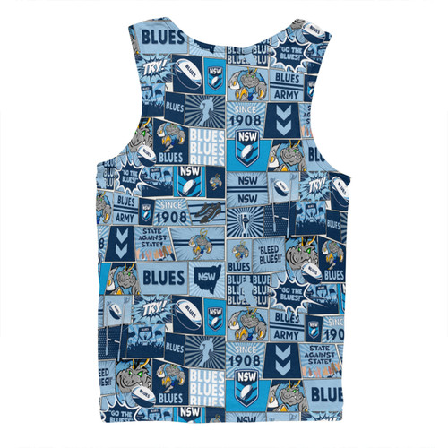 New South Wales Cockroaches Men Singlet - Team Of Us Die Hard Fan Supporters Comic Style Men Singlet New South Wales Cockroaches Men Singlet - Team Of Us Die Hard Fan Supporters Comic Style Men Singlet