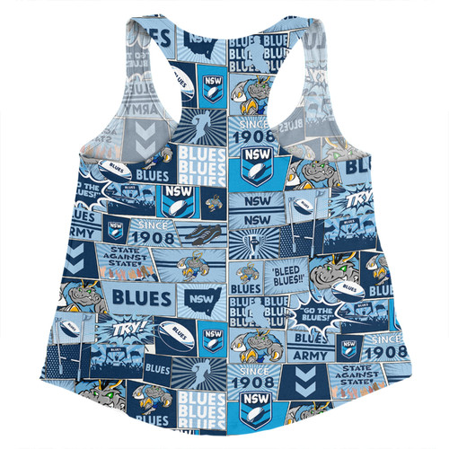New South Wales Cockroaches Women Racerback Singlet - Team Of Us Die Hard Fan Supporters Comic Style Women Racerback Singlet New South Wales Cockroaches Women Racerback Singlet - Team Of Us Die Hard Fan Supporters Comic Style Women Racerback Singlet