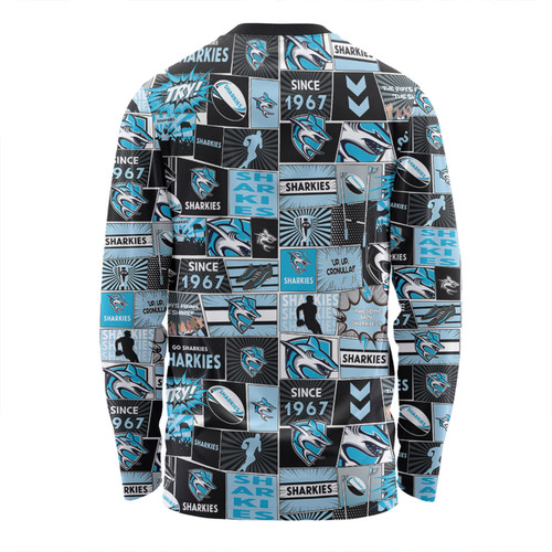 Cronulla-Sutherland Sharks Long Sleeve T-shirt - Team Of Us Die Hard Fan Supporters Comic Style Long Sleeve T-shirt Cronulla-Sutherland Sharks Long Sleeve T-shirt - Team Of Us Die Hard Fan Supporters Comic Style Long Sleeve T-shirt