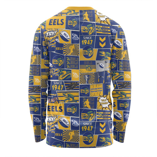 Parramatta Eels Long Sleeve T-shirt - Team Of Us Die Hard Fan Supporters Comic Style Long Sleeve T-shirt Parramatta Eels Long Sleeve T-shirt - Team Of Us Die Hard Fan Supporters Comic Style Long Sleeve T-shirt