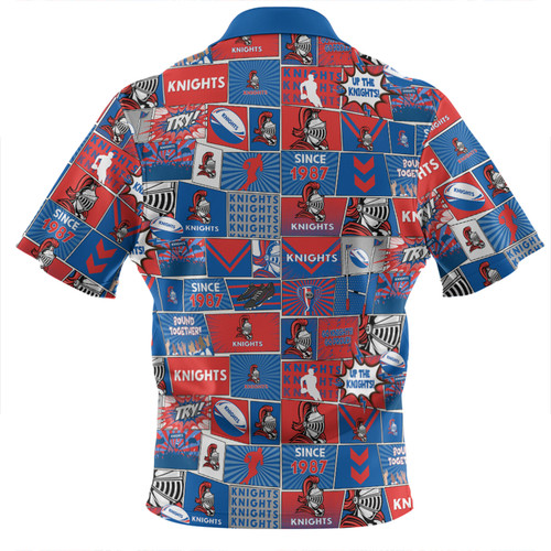 Newcastle Knights Zip Polo Shirt - Team Of Us Die Hard Fan Supporters Comic Style Zip Polo Shirt Newcastle Knights Zip Polo Shirt - Team Of Us Die Hard Fan Supporters Comic Style Zip Polo Shirt