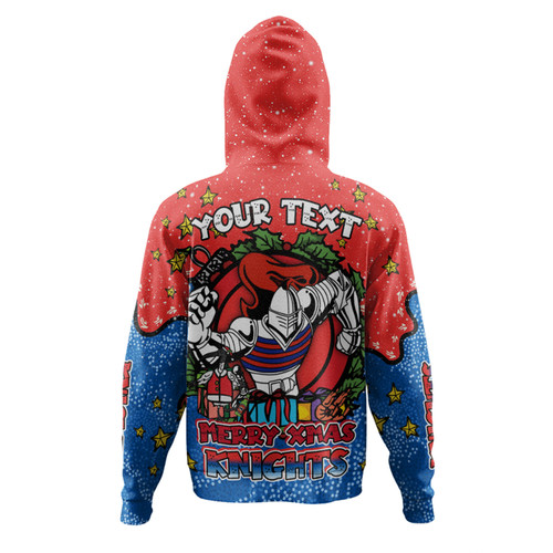 Newcastle Knights Christmas Custom Hoodie - Merry Christmas Our Beloved Team With Aboriginal Dot Art Pattern Hoodie Newcastle Knights Christmas Custom Hoodie - Merry Christmas Our Beloved Team With Aboriginal Dot Art Pattern Hoodie