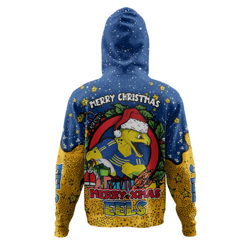 Parramatta Eels Christmas Custom Hoodie - Merry Christmas Our Beloved Team With Aboriginal Dot Art Pattern Hoodie Parramatta Eels Christmas Custom Hoodie - Merry Christmas Our Beloved Team With Aboriginal Dot Art Pattern Hoodie