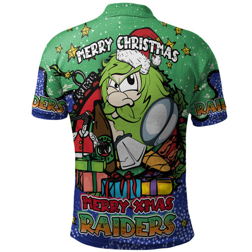 Canberra Raiders Christmas Custom Polo Shirt - Merry Christmas Our Beloved Team With Aboriginal Dot Art Pattern Polo Shirt Canberra Raiders Christmas Custom Polo Shirt - Merry Christmas Our Beloved Team With Aboriginal Dot Art Pattern Polo Shirt