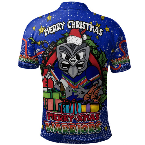 New Zealand Warriors Christmas Custom Polo Shirt - Merry Christmas Our Beloved Team With Aboriginal Dot Art Pattern Polo Shirt New Zealand Warriors Christmas Custom Polo Shirt - Merry Christmas Our Beloved Team With Aboriginal Dot Art Pattern Polo Shirt