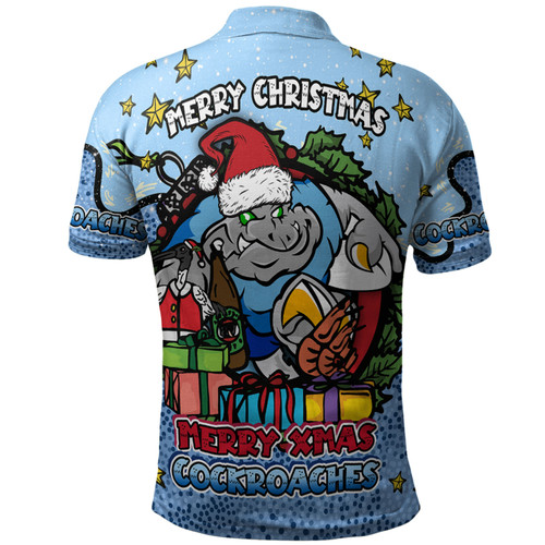 New South Wales Cockroaches Christmas Custom Polo Shirt - Merry Christmas Our Beloved Team With Aboriginal Dot Art Pattern Polo Shirt New South Wales Cockroaches Christmas Custom Polo Shirt - Merry Christmas Our Beloved Team With Aboriginal Dot Art Pattern Polo Shirt