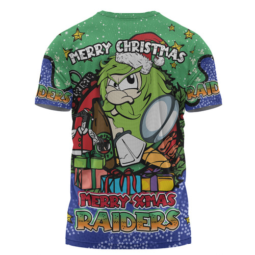 Canberra Raiders Christmas Custom T-shirt - Merry Christmas Our Beloved Team With Aboriginal Dot Art Pattern T-shirt Canberra Raiders Christmas Custom T-shirt - Merry Christmas Our Beloved Team With Aboriginal Dot Art Pattern T-shirt