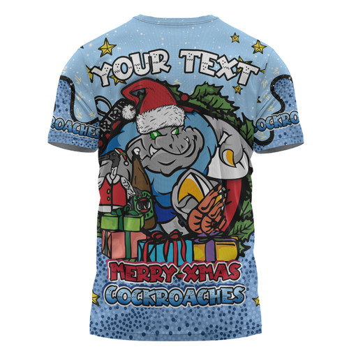 New South Wales Cockroaches Christmas Custom T-shirt - Merry Christmas Our Beloved Team With Aboriginal Dot Art Pattern T-shirt New South Wales Cockroaches Christmas Custom T-shirt - Merry Christmas Our Beloved Team With Aboriginal Dot Art Pattern T-shirt