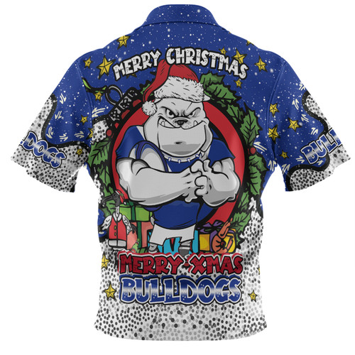 Canterbury-Bankstown Bulldogs Christmas Custom Hawaiian Shirt - Merry Christmas Our Beloved Team With Aboriginal Dot Art Pattern Hawaiian Shirt Canterbury-Bankstown Bulldogs Christmas Custom Hawaiian Shirt - Merry Christmas Our Beloved Team With Aboriginal Dot Art Pattern Hawaiian Shirt