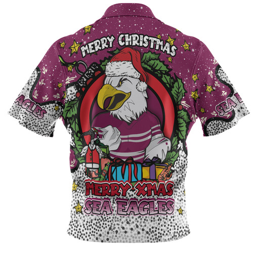 Manly Warringah Sea Eagles Christmas Custom Hawaiian Shirt - Merry Christmas Our Beloved Team With Aboriginal Dot Art Pattern Hawaiian Shirt Manly Warringah Sea Eagles Christmas Custom Hawaiian Shirt - Merry Christmas Our Beloved Team With Aboriginal Dot Art Pattern Hawaiian Shirt