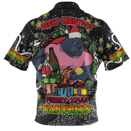 Penrith Panthers Christmas Custom Hawaiian Shirt - Merry Christmas Our Beloved Team With Aboriginal Dot Art Pattern Hawaiian Shirt Penrith Panthers Christmas Custom Hawaiian Shirt - Merry Christmas Our Beloved Team With Aboriginal Dot Art Pattern Hawaiian Shirt