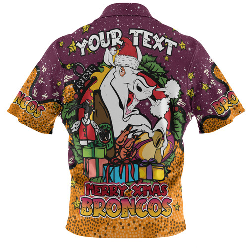 Brisbane Broncos Christmas Custom Hawaiian Shirt - Merry Christmas Our Beloved Team With Aboriginal Dot Art Pattern Hawaiian Shirt Brisbane Broncos Christmas Custom Hawaiian Shirt - Merry Christmas Our Beloved Team With Aboriginal Dot Art Pattern Hawaiian Shirt