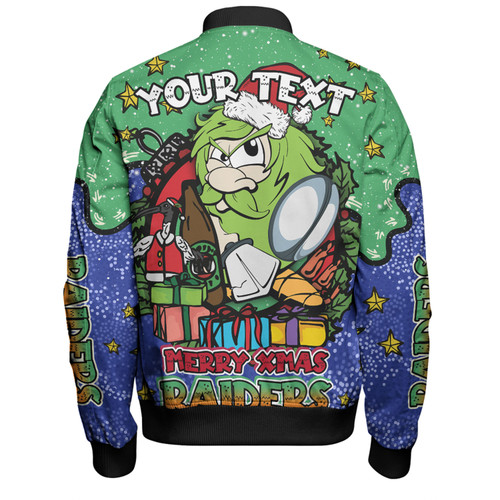 Canberra Raiders Christmas Custom Bomber Jacket - Merry Christmas Our Beloved Team With Aboriginal Dot Art Pattern Bomber Jacket Canberra Raiders Christmas Custom Bomber Jacket - Merry Christmas Our Beloved Team With Aboriginal Dot Art Pattern Bomber Jacket