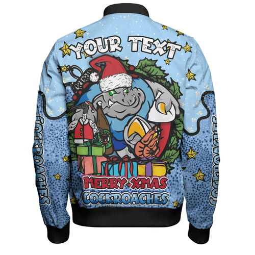 New South Wales Cockroaches Christmas Custom Bomber Jacket - Merry Christmas Our Beloved Team With Aboriginal Dot Art Pattern Bomber Jacket New South Wales Cockroaches Christmas Custom Bomber Jacket - Merry Christmas Our Beloved Team With Aboriginal Dot Art Pattern Bomber Jacket