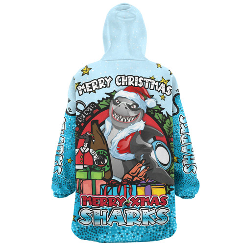 Cronulla-Sutherland Sharks Christmas Custom Snug Hoodie - Merry Christmas Our Beloved Team With Aboriginal Dot Art Pattern Snug Hoodie Cronulla-Sutherland Sharks Christmas Custom Snug Hoodie - Merry Christmas Our Beloved Team With Aboriginal Dot Art Pattern Snug Hoodie