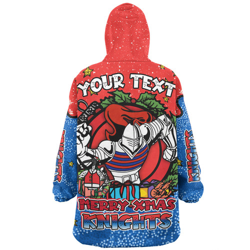 Newcastle Knights Christmas Custom Snug Hoodie - Merry Christmas Our Beloved Team With Aboriginal Dot Art Pattern Snug Hoodie Newcastle Knights Christmas Custom Snug Hoodie - Merry Christmas Our Beloved Team With Aboriginal Dot Art Pattern Snug Hoodie