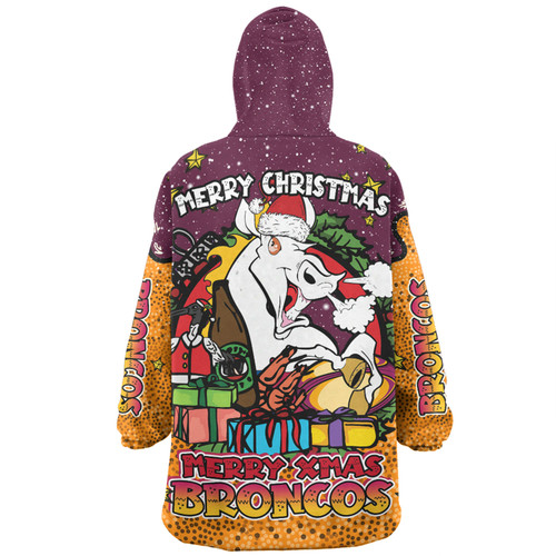 Brisbane Broncos Christmas Custom Snug Hoodie - Merry Christmas Our Beloved Team With Aboriginal Dot Art Pattern Snug Hoodie Brisbane Broncos Christmas Custom Snug Hoodie - Merry Christmas Our Beloved Team With Aboriginal Dot Art Pattern Snug Hoodie