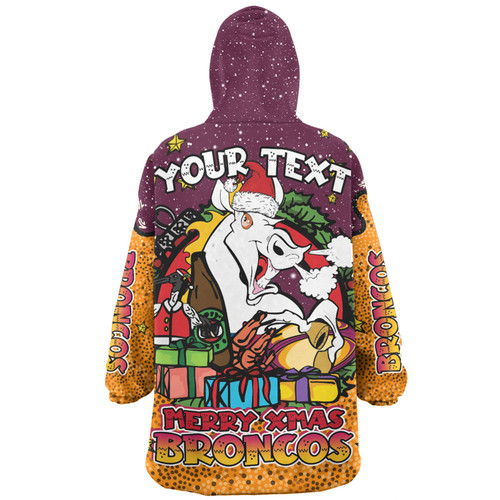 Brisbane Broncos Christmas Custom Snug Hoodie - Merry Christmas Our Beloved Team With Aboriginal Dot Art Pattern Snug Hoodie Brisbane Broncos Christmas Custom Snug Hoodie - Merry Christmas Our Beloved Team With Aboriginal Dot Art Pattern Snug Hoodie