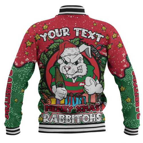 South Sydney Rabbitohs Custom Baseball Jacket - Merry Christmas Our Beloved Team With Aboriginal Dot Art Pattern Baseball Jacket South Sydney Rabbitohs Custom Baseball Jacket - Merry Christmas Our Beloved Team With Aboriginal Dot Art Pattern Baseball Jacket
