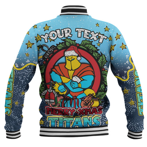 Gold Coast Titans Christmas Custom Baseball Jacket - Merry Christmas Our Beloved Team With Aboriginal Dot Art Pattern Baseball Jacket Gold Coast Titans Christmas Custom Baseball Jacket - Merry Christmas Our Beloved Team With Aboriginal Dot Art Pattern Baseball Jacket