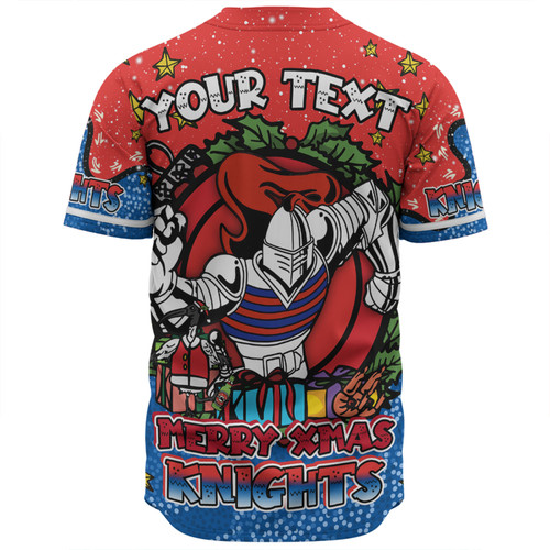 Newcastle Knights Christmas Custom Baseball Shirt - Merry Christmas Our Beloved Team With Aboriginal Dot Art Pattern Baseball Shirt Newcastle Knights Christmas Custom Baseball Shirt - Merry Christmas Our Beloved Team With Aboriginal Dot Art Pattern Baseball Shirt