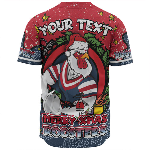 Sydney Roosters Christmas Custom Baseball Shirt - Merry Christmas Our Beloved Team With Aboriginal Dot Art Pattern Baseball Shirt Sydney Roosters Christmas Custom Baseball Shirt - Merry Christmas Our Beloved Team With Aboriginal Dot Art Pattern Baseball Shirt