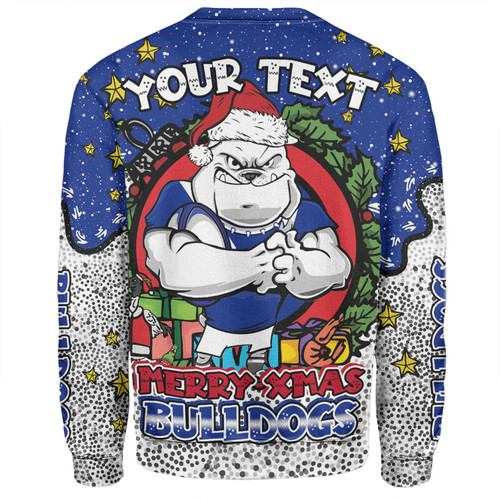 Canterbury-Bankstown Bulldogs Christmas Custom Sweatshirt - Merry Christmas Our Beloved Team With Aboriginal Dot Art Pattern Sweatshirt Canterbury-Bankstown Bulldogs Christmas Custom Sweatshirt - Merry Christmas Our Beloved Team With Aboriginal Dot Art Pattern Sweatshirt