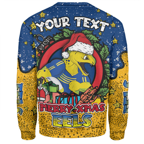 Parramatta Eels Christmas Custom Sweatshirt - Merry Christmas Our Beloved Team With Aboriginal Dot Art Pattern Sweatshirt Parramatta Eels Christmas Custom Sweatshirt - Merry Christmas Our Beloved Team With Aboriginal Dot Art Pattern Sweatshirt