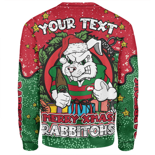 South Sydney Rabbitohs Custom Sweatshirt - Merry Christmas Our Beloved Team With Aboriginal Dot Art Pattern Sweatshirt South Sydney Rabbitohs Custom Sweatshirt - Merry Christmas Our Beloved Team With Aboriginal Dot Art Pattern Sweatshirt