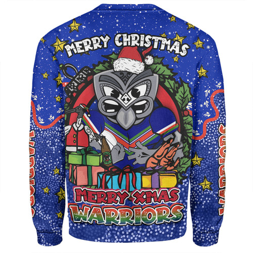 New Zealand Warriors Christmas Custom Sweatshirt - Merry Christmas Our Beloved Team With Aboriginal Dot Art Pattern Sweatshirt New Zealand Warriors Christmas Custom Sweatshirt - Merry Christmas Our Beloved Team With Aboriginal Dot Art Pattern Sweatshirt