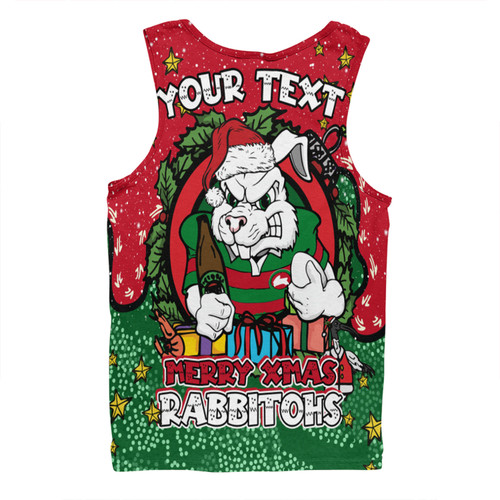 South Sydney Rabbitohs Custom Men Singlet - Merry Christmas Our Beloved Team With Aboriginal Dot Art Pattern Men Singlet South Sydney Rabbitohs Custom Men Singlet - Merry Christmas Our Beloved Team With Aboriginal Dot Art Pattern Men Singlet
