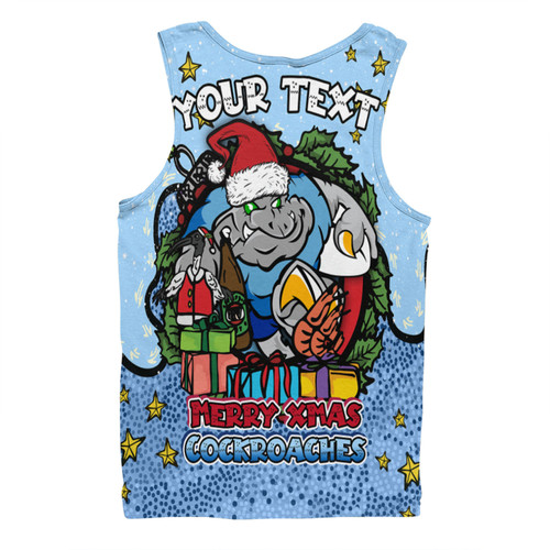 New South Wales Cockroaches Christmas Custom Men Singlet - Merry Christmas Our Beloved Team With Aboriginal Dot Art Pattern Men Singlet New South Wales Cockroaches Christmas Custom Men Singlet - Merry Christmas Our Beloved Team With Aboriginal Dot Art Pattern Men Singlet
