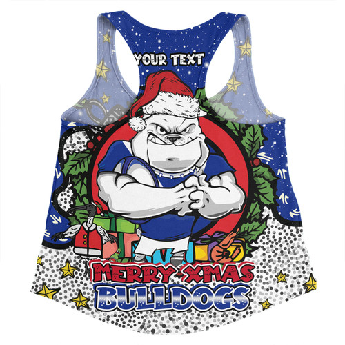 Canterbury-Bankstown Bulldogs Christmas Custom Women Racerback Singlet - Merry Christmas Our Beloved Team With Aboriginal Dot Art Pattern Women Racerback Singlet Canterbury-Bankstown Bulldogs Christmas Custom Women Racerback Singlet - Merry Christmas Our Beloved Team With Aboriginal Dot Art Pattern Women Racerback Singlet