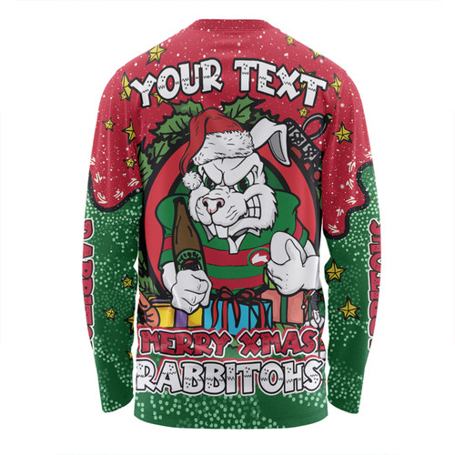 South Sydney Rabbitohs Custom Long Sleeve T-shirt - Merry Christmas Our Beloved Team With Aboriginal Dot Art Pattern Long Sleeve T-shirt South Sydney Rabbitohs Custom Long Sleeve T-shirt - Merry Christmas Our Beloved Team With Aboriginal Dot Art Pattern Long Sleeve T-shirt