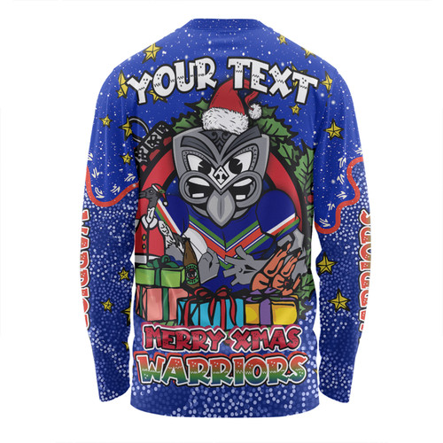 New Zealand Warriors Christmas Custom Long Sleeve T-shirt - Merry Christmas Our Beloved Team With Aboriginal Dot Art Pattern Long Sleeve T-shirt New Zealand Warriors Christmas Custom Long Sleeve T-shirt - Merry Christmas Our Beloved Team With Aboriginal Dot Art Pattern Long Sleeve T-shirt
