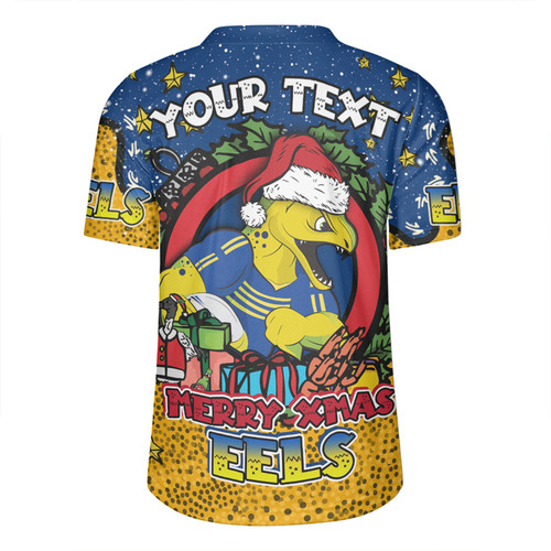 Parramatta Eels Christmas Custom Rugby Jersey - Merry Christmas Our Beloved Team With Aboriginal Dot Art Pattern Rugby Jersey Parramatta Eels Christmas Custom Rugby Jersey - Merry Christmas Our Beloved Team With Aboriginal Dot Art Pattern Rugby Jersey